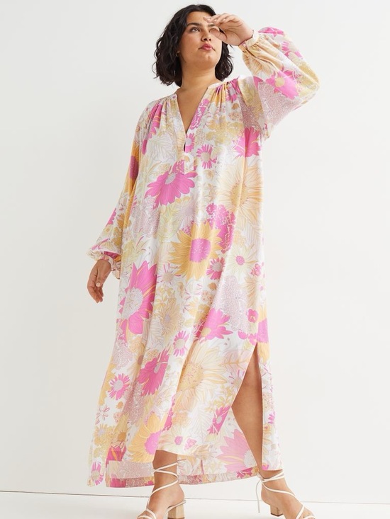 H&M Dresses & Skirts - H&M Floral Maxi Long Sleeve Dress • XL